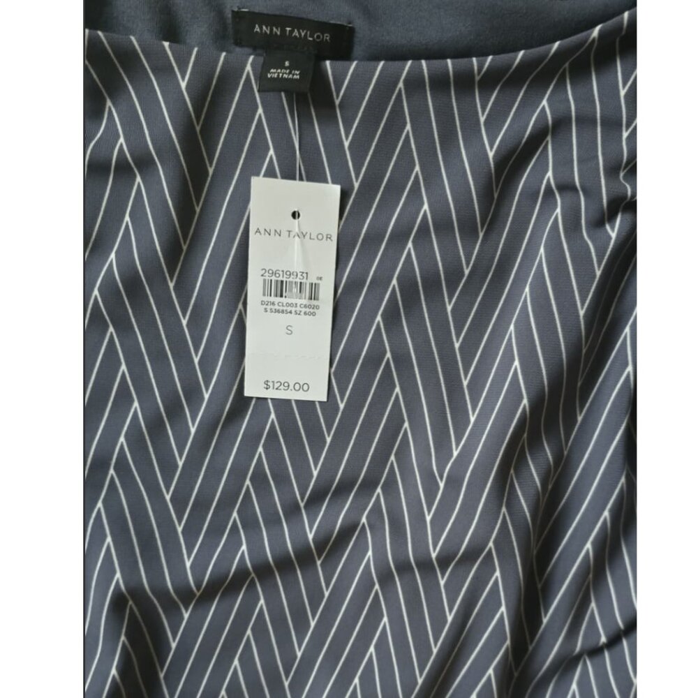 💫 Ann Taylor‎ Chevron Print Dress – Small – Brand New 💫 - Picture 4 of 5